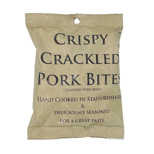 HIGHGROVE Crispy Crackled <br> Pork Bites <br> (20 x 65g Pouch)