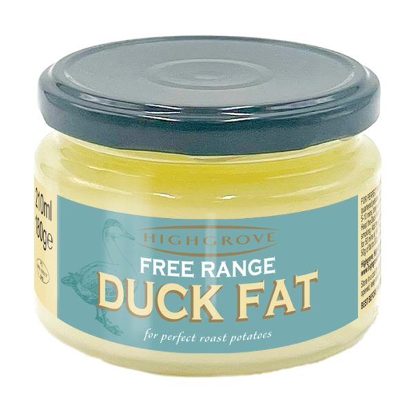 HIGHGROVE Free Range <br> Duck Fat <br> (12 x 180g Glass Jar)