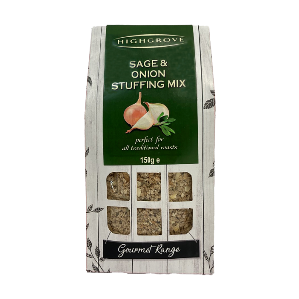 HIGHGROVE Sage & Onion Stuffing Mix <br> (12 x 150g Carton)