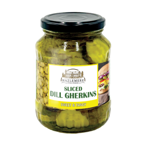 HAZLEMERE Sliced Gherkins 350g x 12