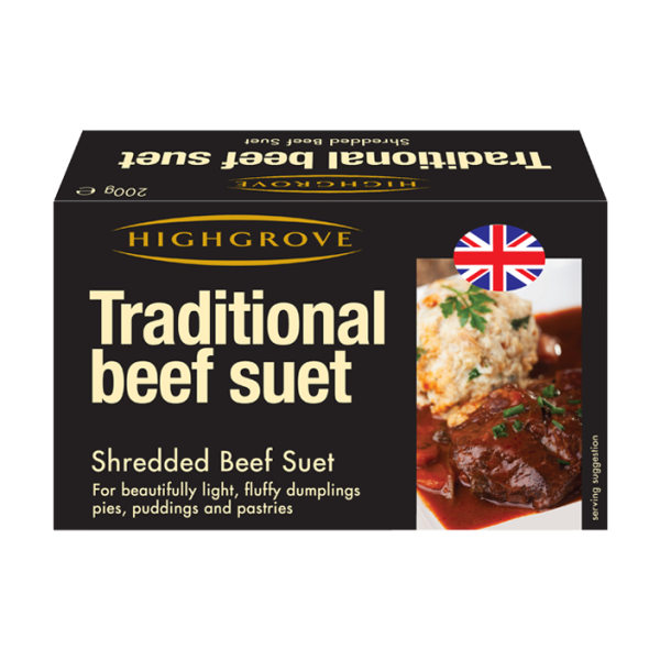 HIGHGROVE Beef Suet <br> (12 x 200g Carton)