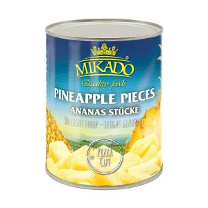 MIKADO Pineapple Pizza Cut in Light Syrup 850g x 12